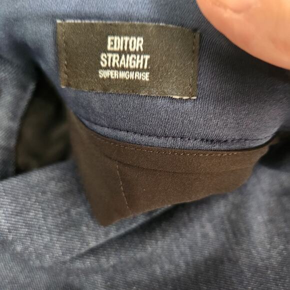 Express Editor Super High Rise Straight Ankle Dress Jeans 8 - Picture 10 of 13